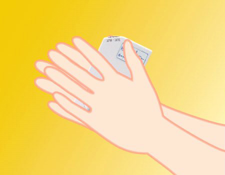 手で計測
